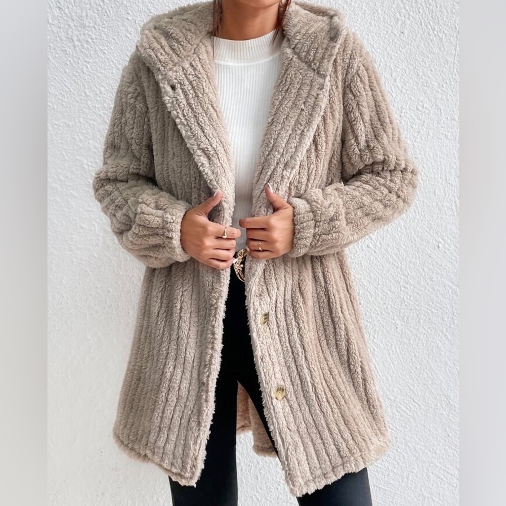 Cozy Tan Women's Jacket - Picture 3 of 5